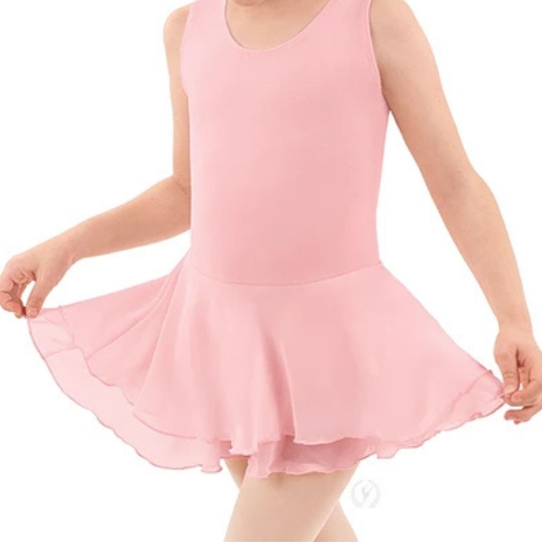 leotard with double layered skirt