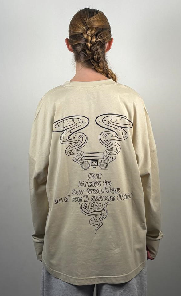 ‘Music to our troubles’ long sleeve